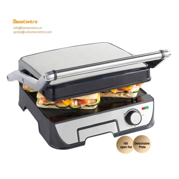 4-Slice Detachable Electric Grilling Grill with 29.7x23.2CM Cooking Surface