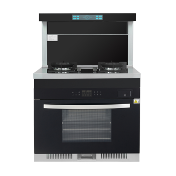 Home Kitchen 3 in 1 Integrated Cooker with Steam and Oven all-in+Downdraft Suction Range Hood