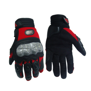 Black and Red Motorcycle Gloves