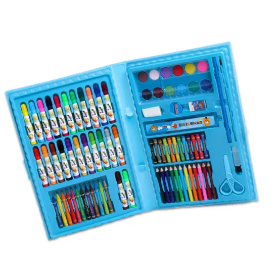 86PCS Kids Stationery Drawing Set - Water Color Pens, Crayons, Oil Pastels & Art Tools