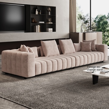 Modern Minimalist Italian Luxury Cloth Sofa Set for Small Apartments