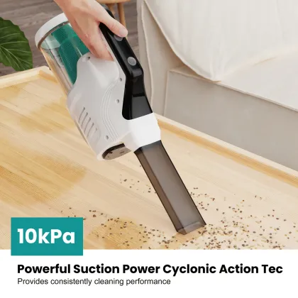 Effortless Cleaning with Rechargeable Wireless Handheld Vacuums: One-Touch Dump & LED Illumination