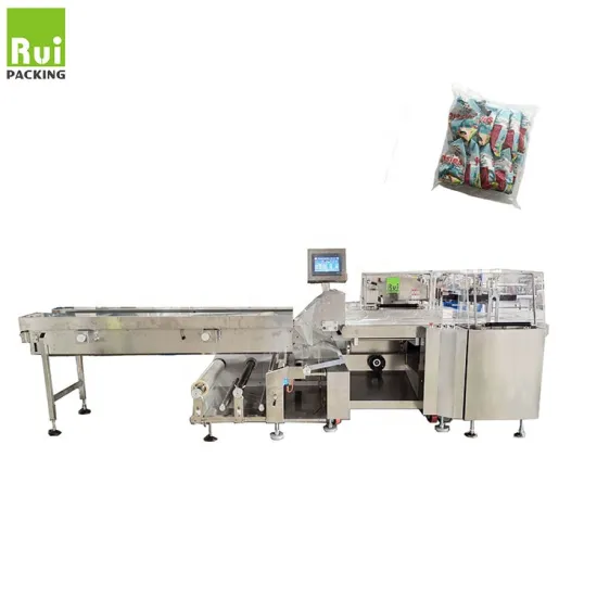 Inflatable Multi-Function Horizontal Flow Bakery Candy Pillow Packing Machine RHBB600