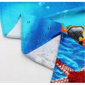 Toalla de playa de algodón 100% con logotipo de impresión personalizado