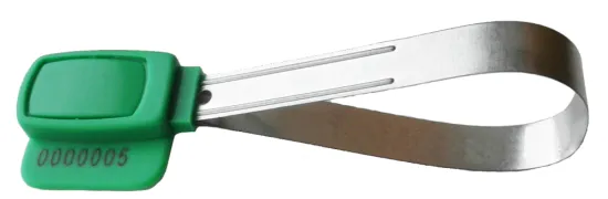 Tinplate Metal strap Seal with Plastic Head