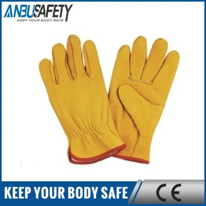 High quality pig hide driving leather gloves