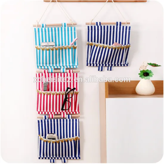 Q115 Lovely smiling DIY hanging storage bag