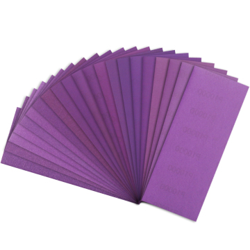 Best Selling Purple Aluminum Oxide Sandpaper for Wood and Metal Polishing (230*93mm)
