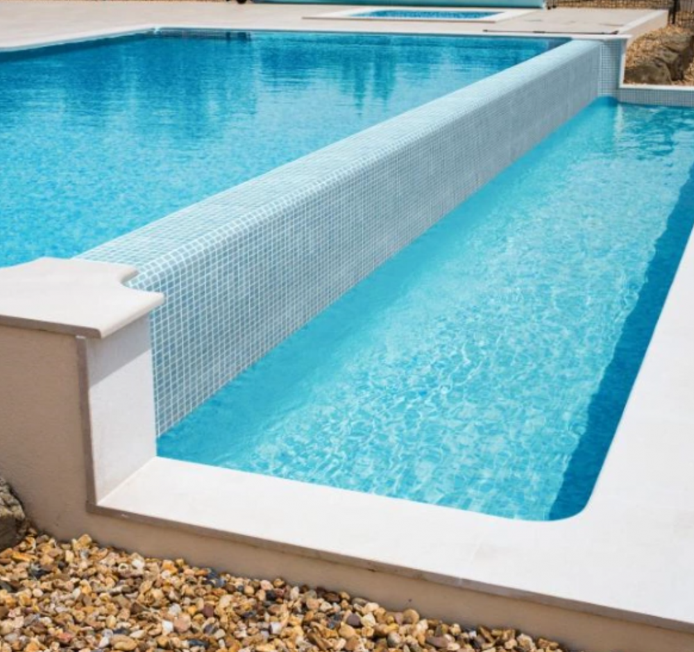 Blue Water Resistant Pool Glass Mosaic Tile