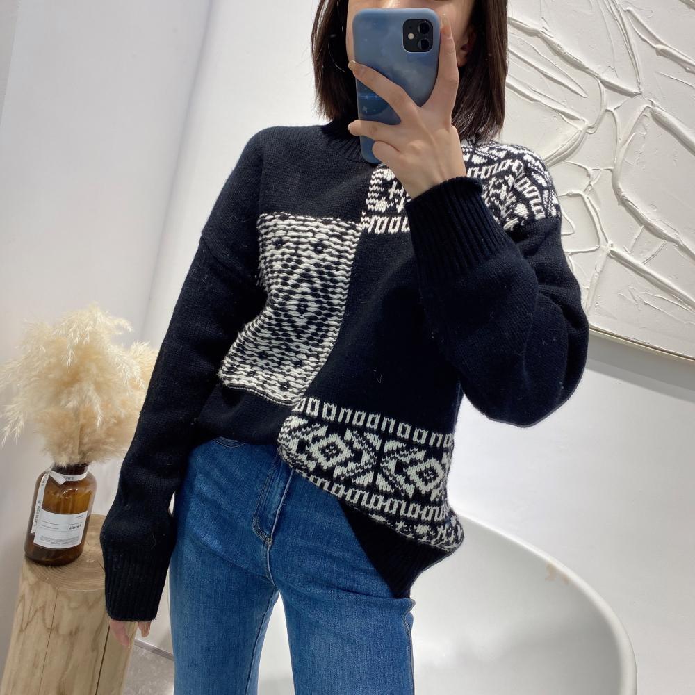 Loose high street phoenix warm wool sweater