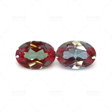 Natural Pink Alexandrite Jewelry: Oval Cut Synthetic Laboratory Grown Gemstone