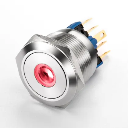 25mm Customizable Anti-Vibration Self-Reset Push Button Switches with Push Button Switch