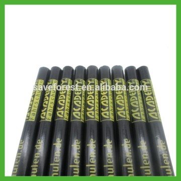 7" paper material bulk black branded pencils for promotion corporate gift