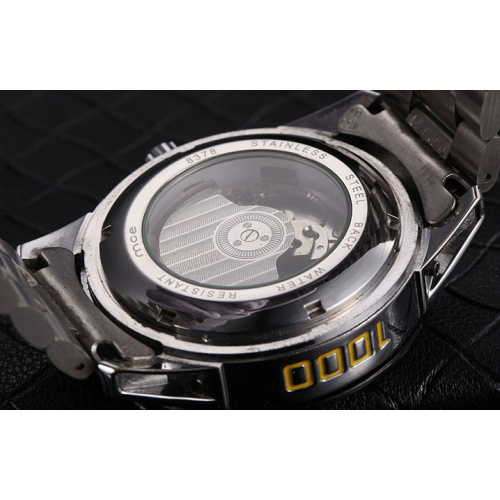 Sliver stainless steel band watches different dial