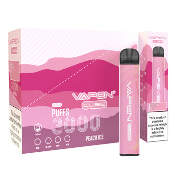 정통 vapen 큐브 3000 퍼프 일회용 vape 펜