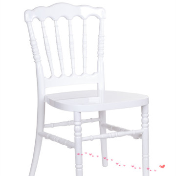 white  Resin Napoleon Chair for wedding