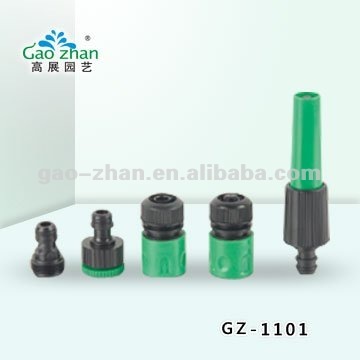 Adjustable Spray Gun Garden Nozzle with Connector/Fitting