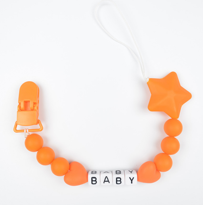 Silicone Baby Pacifier Holder Clip