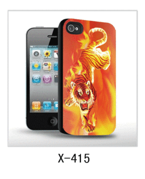 Tiger Picture Iphone4 Cover 3d Picture,pc Case Rubber Coated,multiple Colors Available 