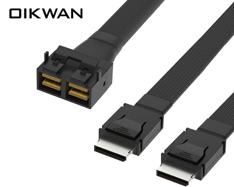 Minisas HD SFF-8643 8i a Oculink 2SFF-8611 Cable