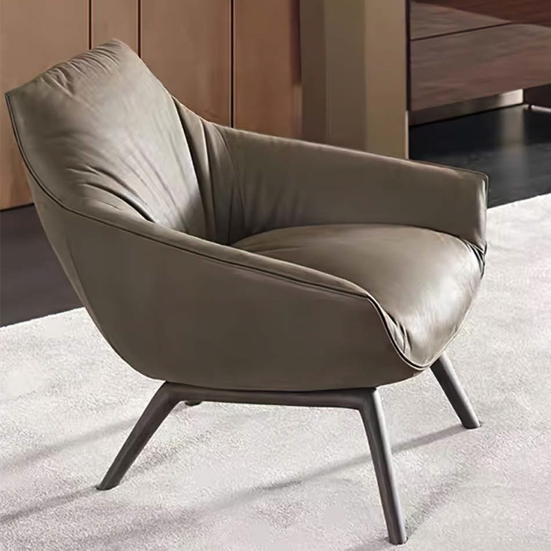 Silla de cuero de salón de moda moderna