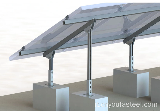 Personalizza la staffa fotovoltaica di supporto per montaggio solare