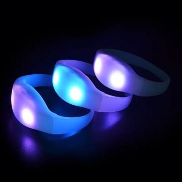 Custom LED Bracelet with DMX Remote Control, 15 Colors, for Concerts and Events