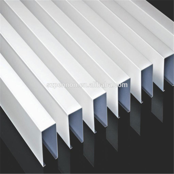 Metal Baffle Ceiling U Strip Ceiling Aluminium Tube Line Ceiling