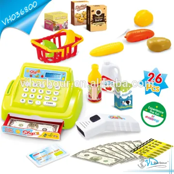 China Hot Selling Toy Store Plastic Cash Register Toy Kids Cashier Set
