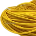 Large circular machine yellow blowing hose