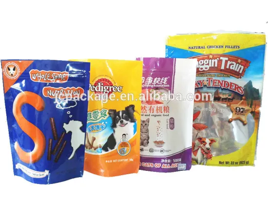 Customized dog food packaging bags supplier/dog food plastic packaging