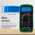 Junejour XL830L Handheld Digital Multimeter LCD Backlight Portable DC Ammeter Voltmeter Ohm Voltage Tester Meter Multimetro