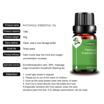 Patchouli essencial de grau premium 100% puro e natural