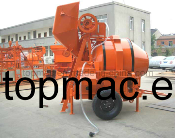 Concrete Mixer With Wire Rope Loading Hopper (RDCM350-11D)