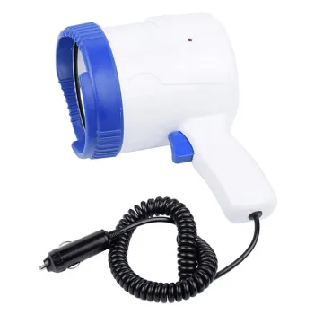 12V LED Emergency Searchlight - 55W Super Bright Road Spotlight, 1-Year Warranty