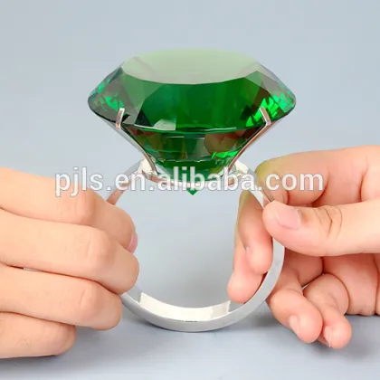 Marriage proposal Surprise large crystal rings, crystal napkin ring/holder