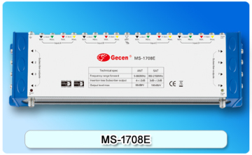 Satellite Multiswitch 17X8 17inputs 8 outputs end type Model MS-1708E