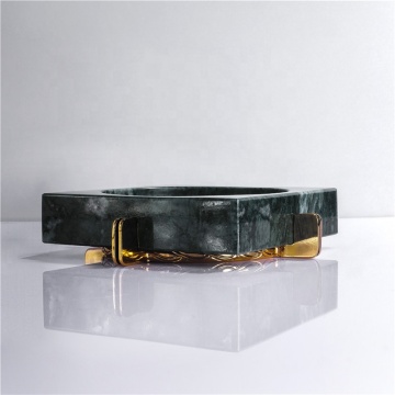 Unbreakable Luxury Square Marble Ashtray: Perfect Bar, Restaurant, and Room Decoration Accessory