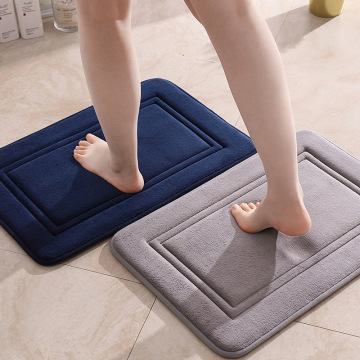 Custom-Shaped Microfiber Anti-Slip Bath Mat - Machine Washable Bathroom Rug