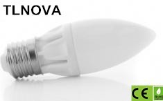 OEM &ODM candle bulb light C35 ceramic 5W E14/E27 LED candle light flame light