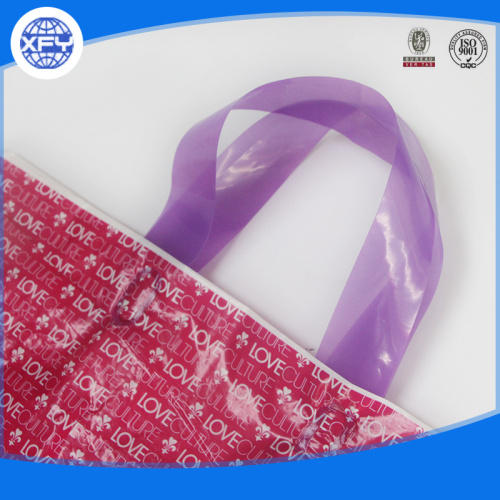 Loop handle plastic carrier bag