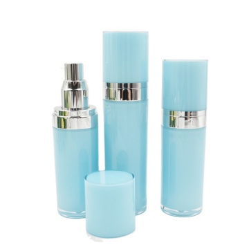 Eco-Friendly Blue Acrylic Empty Lotion Pump Bottle for Cosmetics Packaging