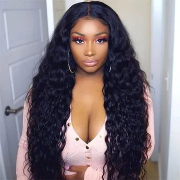 100% Brazilian human hair wig HD transparent Swiss lace front wig,curly cuticle aligned lace front wig,360 lace frontal wig
