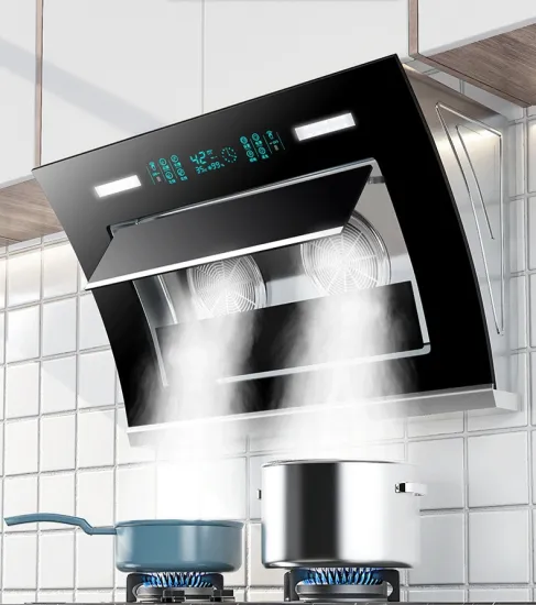Efficient Kitchen Smoke Extractor range hood with double copper motor