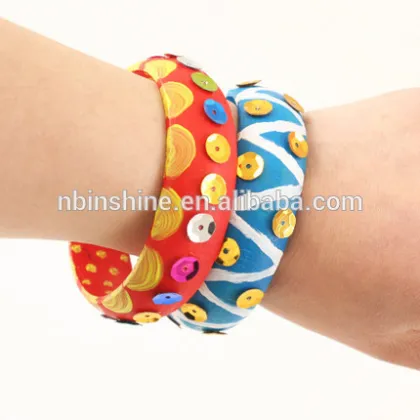DIY wood bracelet craft for kids , wood craft , wood bracelet