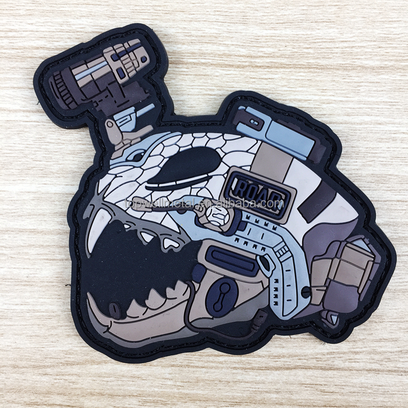 شعار مخصص 3D PVC Rubber Badge Silicone Patch