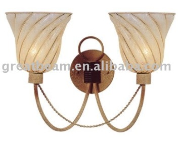Antique Decorative Wall Lamp with Sandy glass shade D4169