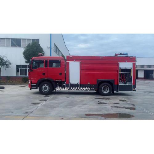 Sinotruk howo 4x2 camión de lucha contra incendios de espuma de agua