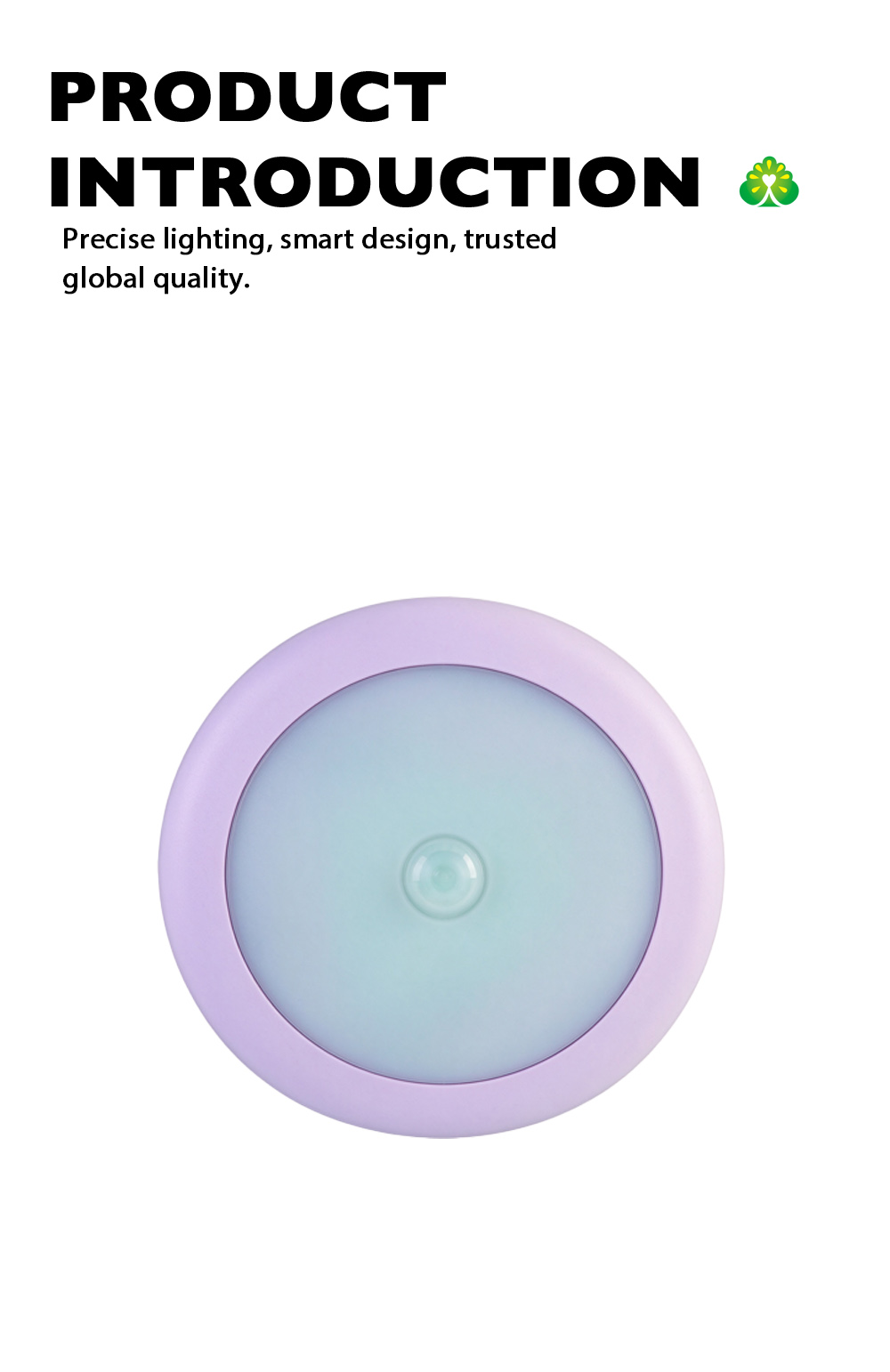 Pink Motion Sensor LED Ceiling Light X