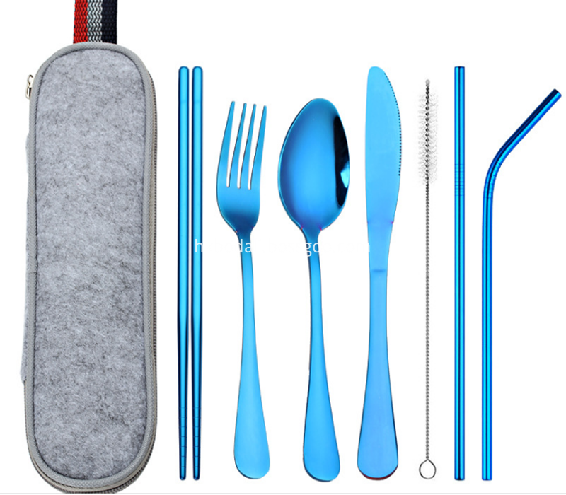 304 stainless steel utensils multi-color optional